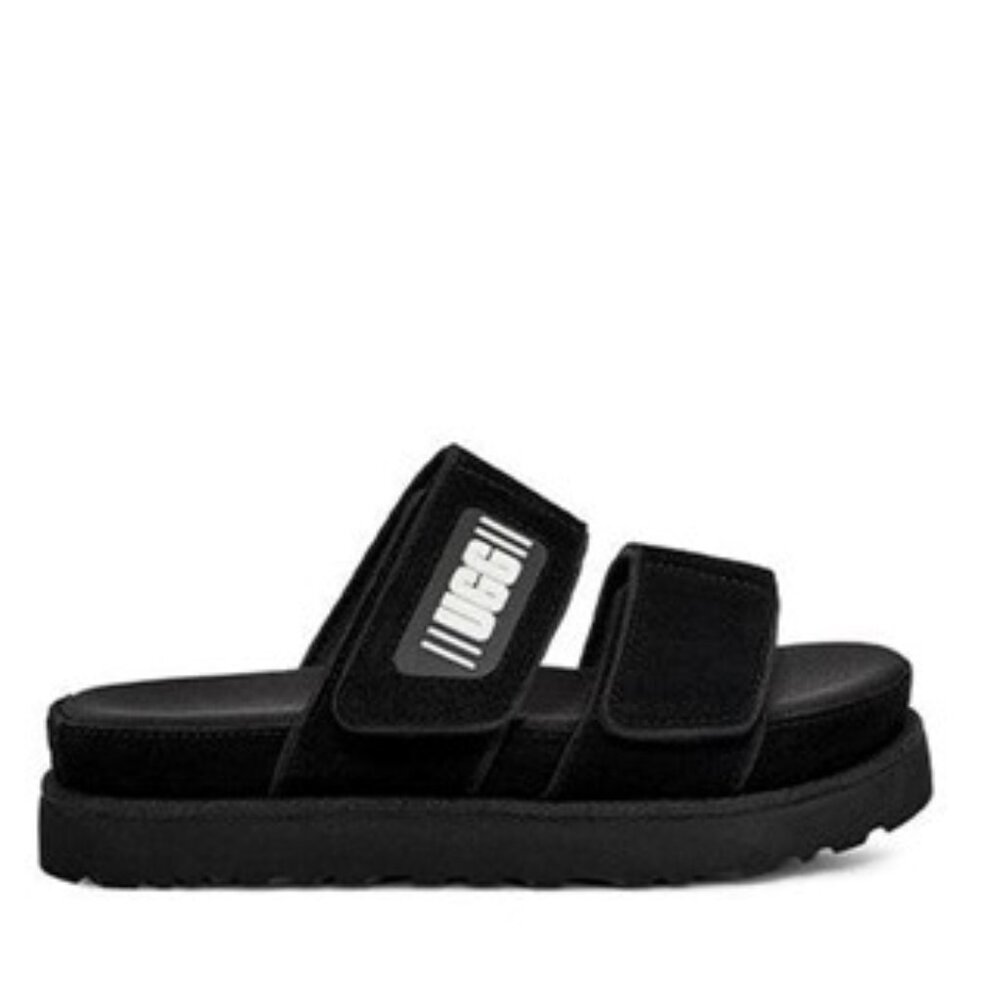 NEW UGG Greer Platform Slide Sandal Women's Size 7, Black
